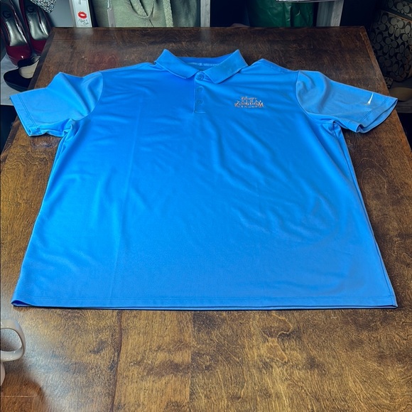 Nike Blue Performance Polo Shirt - Picture 6 of 16